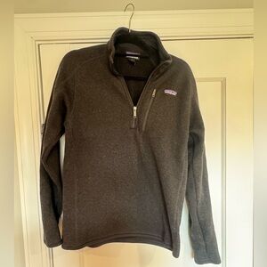 Patagonia Men’s Better Sweater 1/4 Zip Fleece Pullover Men’s Small Dark Grey